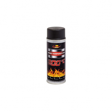 Vopseluri auto - Spray vopsea Profesional CHAMPION Rezistent Termic 800°C 400ml Negru Cod: 9011
