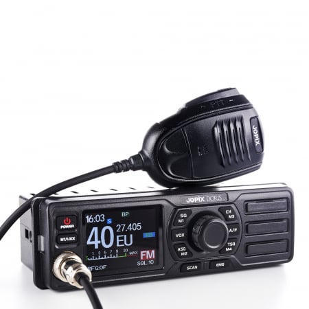 Statie radio CB JOPIX Doris 40CH, AM/FM, 4W, ASQ, Roger Beep, VOX, 12-24V [6]