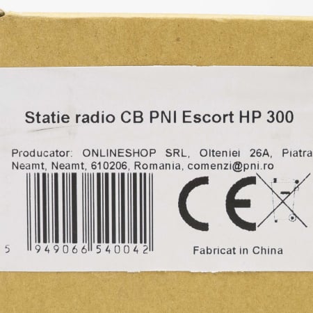 Statie radio CB Moonraker Alien-300 40CH, AM/FM, 4W, 12V, negru [5]