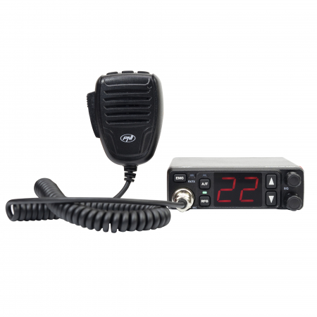Statie radio CB PNI Escort HP 5500, multistandard, 4W, AM-FM, 12V/24V, ASQ, RF Gain, mufa de bricheta inclusa [15]