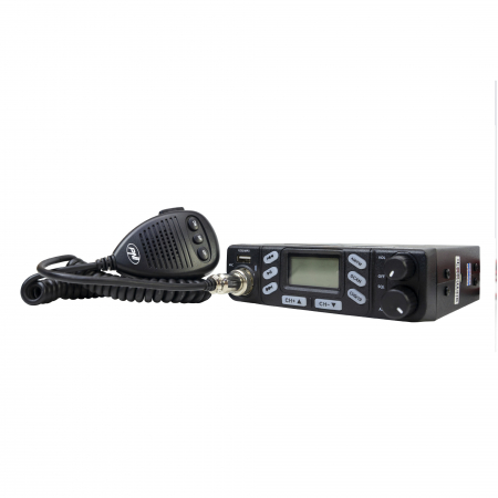 Statie radio CB PNI Escort HP 6800 ASQ, 12/24 V, MP3 player, mufa USB, 4W, AM-FM, mufa de bricheta inclusa [12]