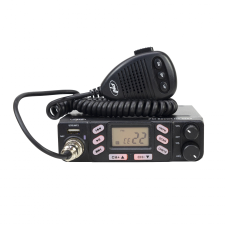 Statie radio CB PNI Escort HP 6800 ASQ, 12/24 V, MP3 player, mufa USB, 4W, AM-FM, mufa de bricheta inclusa [11]