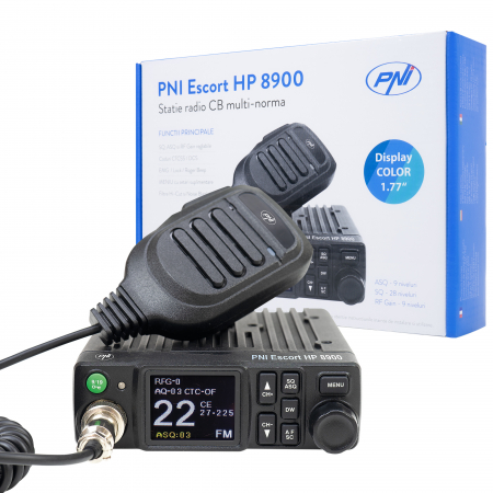 Electronice si electrice auto - STATIE RADIO CB PNI ESCORT HP 8900 ASQ, 12V/24V, RF GAIN, ROGER BEEP, CTCSS-DCS, DUAL WATCH AM/FM
