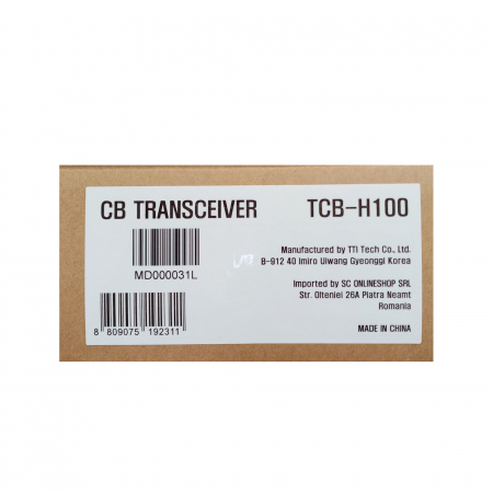 Statie radio CB portabila TTi TCB-H100, alimentare 12V/24V, Roger Beep, Squelch [7]