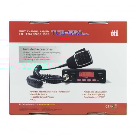 Statie radio CB TTi TCB-550 EVO, DSS, VOX, Filtru NB, Scan, ecran multicolor, 12-24V [4]