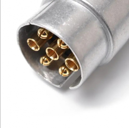 Stecher 7 pini din metal pentru priza de rulote sau remorci cu montaj pe cablu, 12V [3]