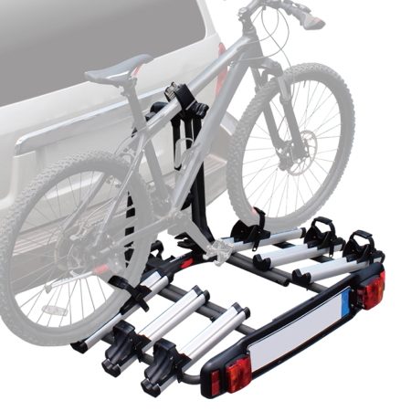 Suport biciclete PNI GO3 cu lampi spate pentru 3 biciclete cu prindere pe carligul de remorcare [1]