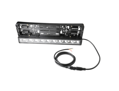 Suport numar de înmatriculare cu bară LED încorporată, 20" 51cm, 12v 24v, lumină de poziție DRL albă și portocalie [7]