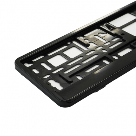 Suport Numar Inmatriculare Intense Negru Set [2]