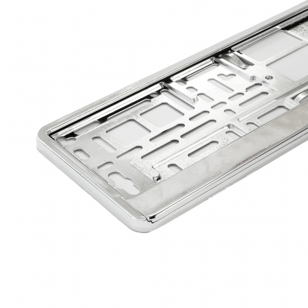 Suport Numar Inmatriculare Metalizat Silver [2]