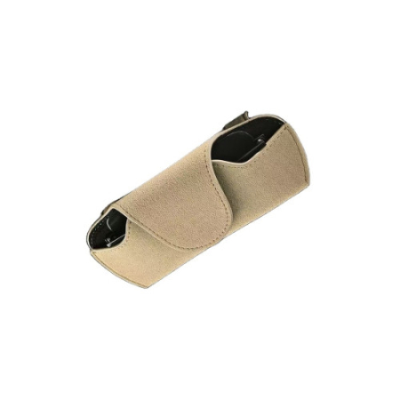 Parasolare auto - Suport ochelari premium prindere cleme parasolar bej Cod: FS-19007