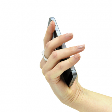 Incarcatoare si suporturi pentru telefoane - Suport universal PNI O-Ring, Desk Stand si Smart Grip, Silver, suport auto inclus