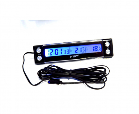 Noutati Real Auto - Termometru digital interior-exterior cu ceas
