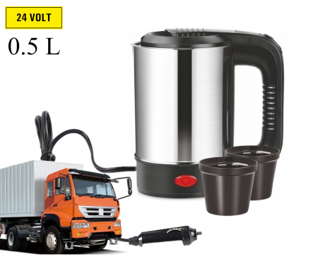 Noutati Real Auto - Termos electric cu cablu și 2 căni - 24V / 250W / 500ml