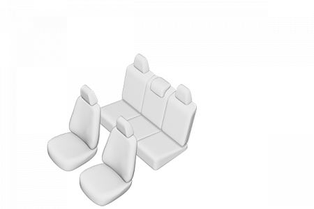 Set huse scaune dedicate  VOLKSWAGEN TOURAN 2004-2009 (SCAUNE INDIVIDUALE SPATE) [1]