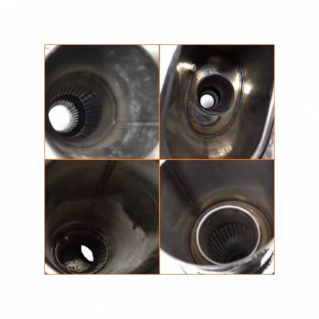 Toba sport inox dubla, diametru intrare 60 mm, lungime totala 550 mm, corp 320 mm [6]