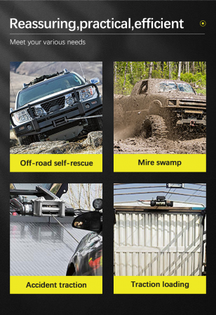 Troliu electric cu telecomanda pentru remorcare autoturisme, jeep-uri, barci, off-road, 5500LBS 2500kg, 12V [16]