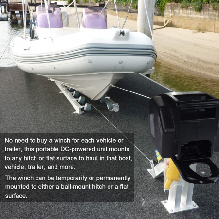 Troliu electric pentru barci, auto, si tractari auto [8]