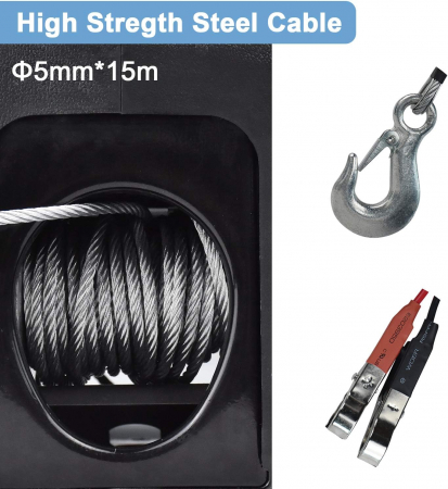 Troliu electric pentru barci, auto, si tractari auto [6]