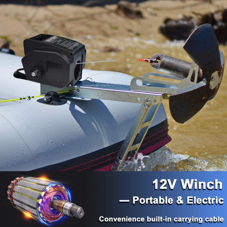 Troliu electric pentru barci, auto, si tractari auto [9]