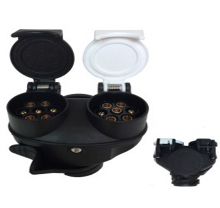 Accesorii Remorca - Adaptor priza rulota / remorca 13 - 2x7 pini tip
