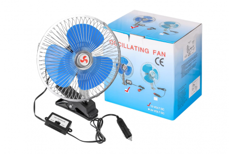 Ventilator auto 12V 20 cm 8'' inch cu clemă [1]