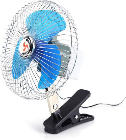 Ventilator auto rotativ 12V suport fix metalic [5]
