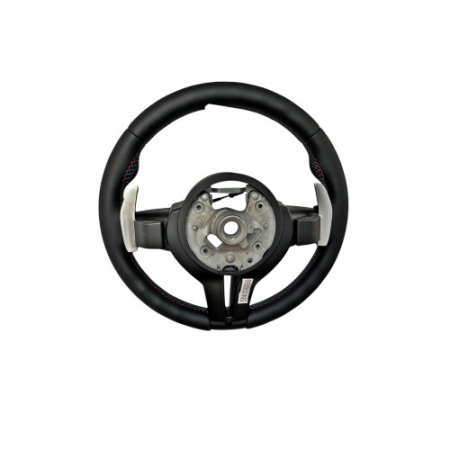 Volan sport piele compatibil cu modelele BMW Seria 1 F20,F21 Seria 2 F22,F23,F45,F87 Seria 3 F30,F31,F34 Seria 4 F32,F33,F36,F82,F83 X5 - F15 X3 - F25  [3]