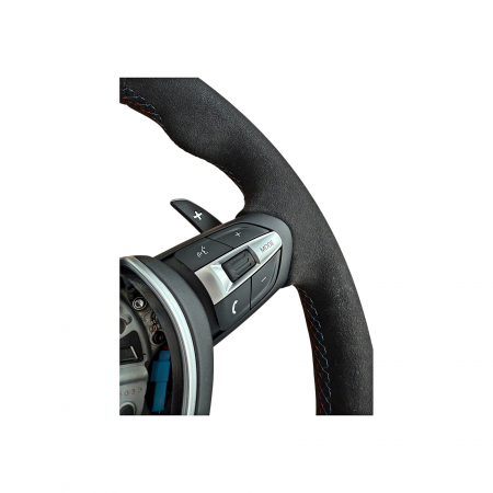 Volan sport piele imitatie alcantara compatibil cu modelele BMW Seria 5 F10,F11,F07 Seria 6 F06,F12,F13 Seria 7 F01,F02   [2]