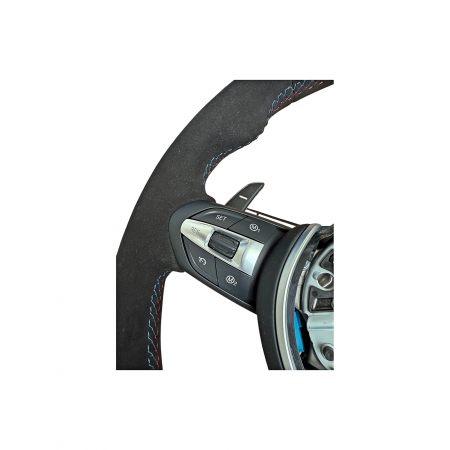 Volan sport piele imitatie alcantara compatibil cu modelele BMW Seria 5 F10,F11,F07 Seria 6 F06,F12,F13 Seria 7 F01,F02   [8]