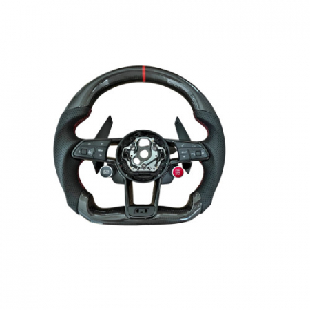 Volane - Volan sport piele si carbon compatibil cu modelele Audi fabricate dupa 2011, Produs compatibil - nu este OEM