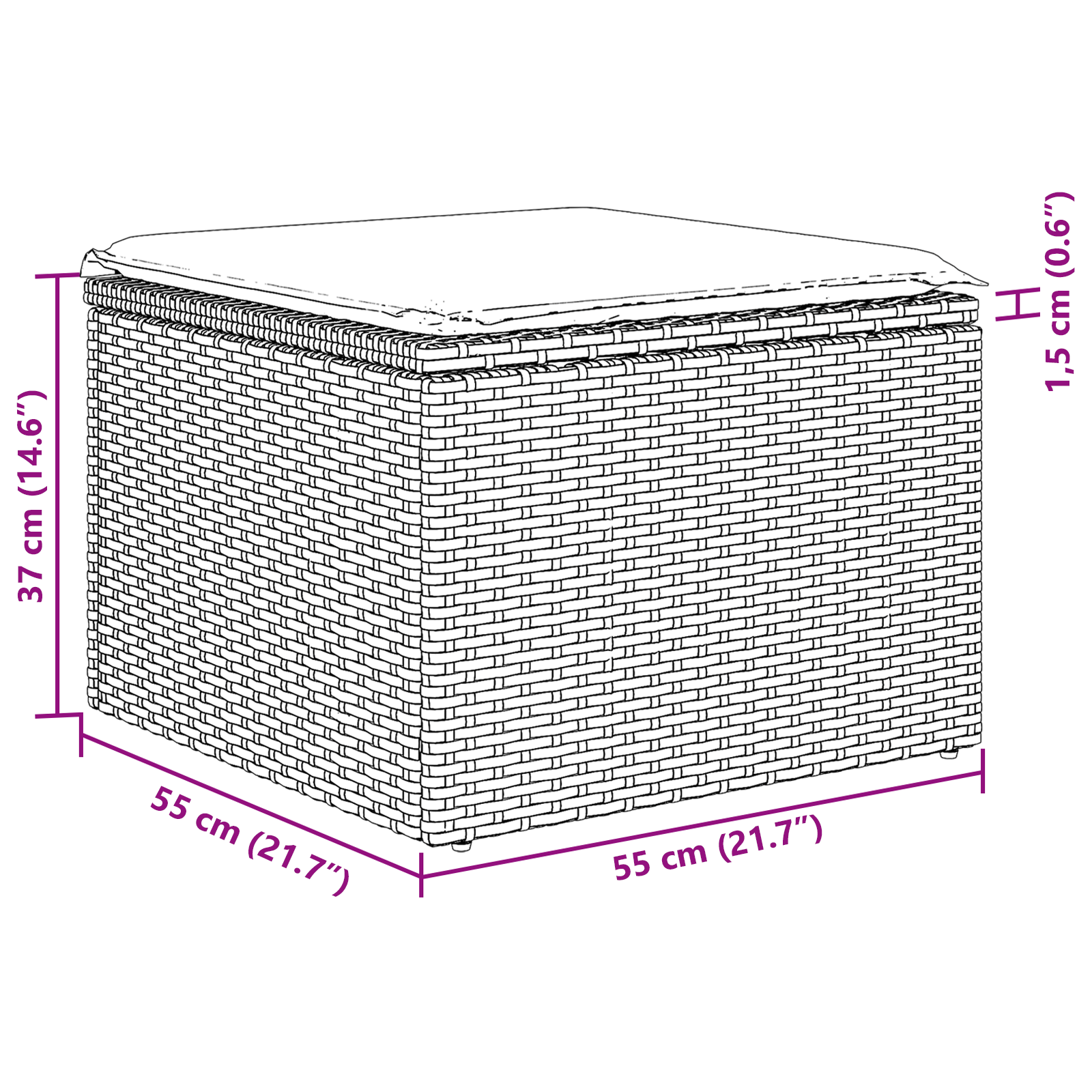 Set de Canapea de Grădină cu 5 Piese și Perne Negru Poliratan Acacia [10]
