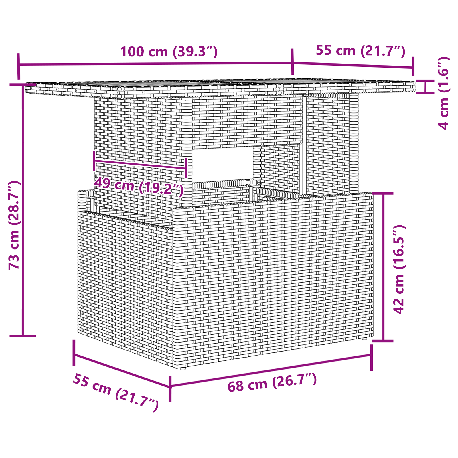Set dining grădină cu 6 piese și perne Negru Poliratan Acacia [11]