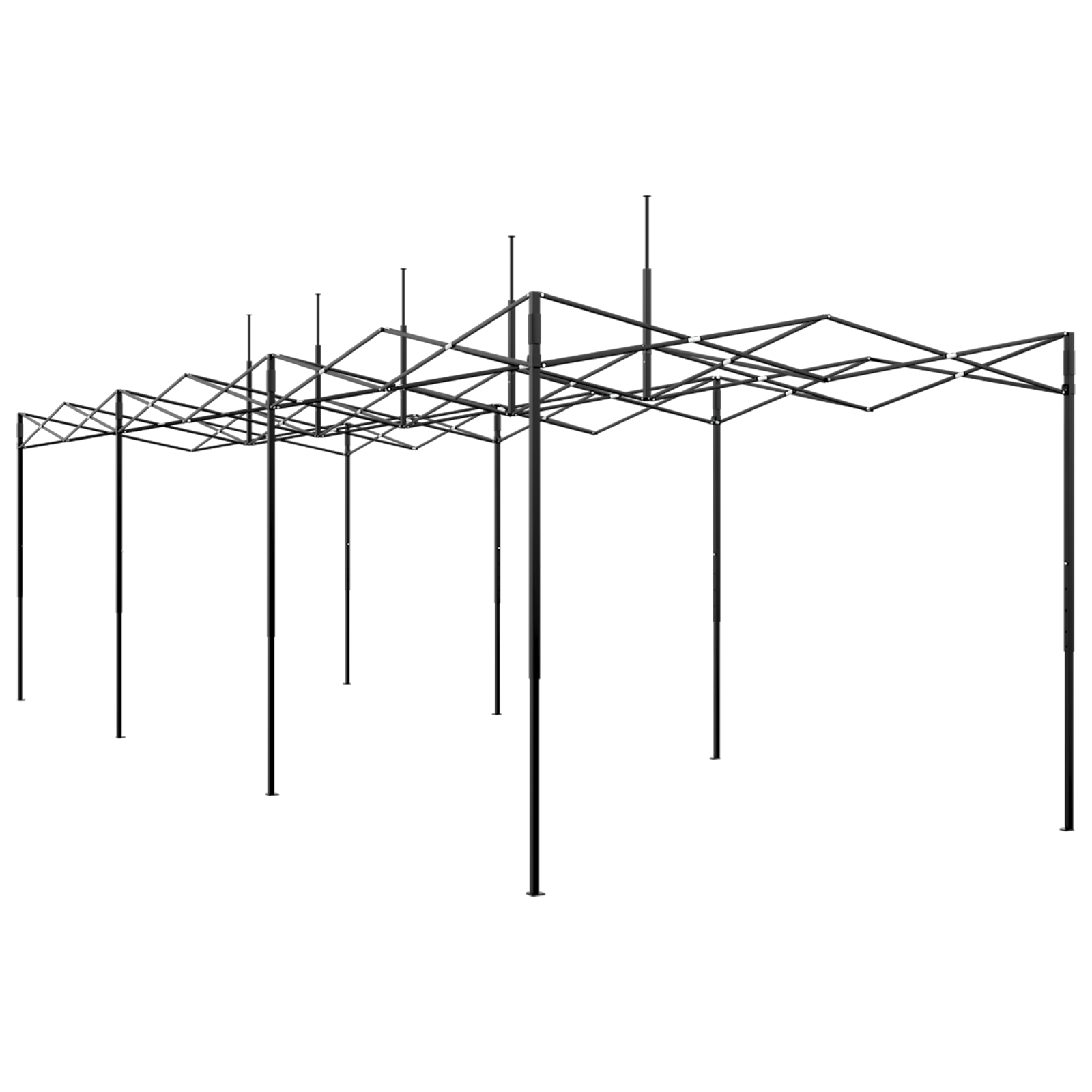 Sera cu Cadru Pliant Verde 870x290x315 cm Oțel [5]