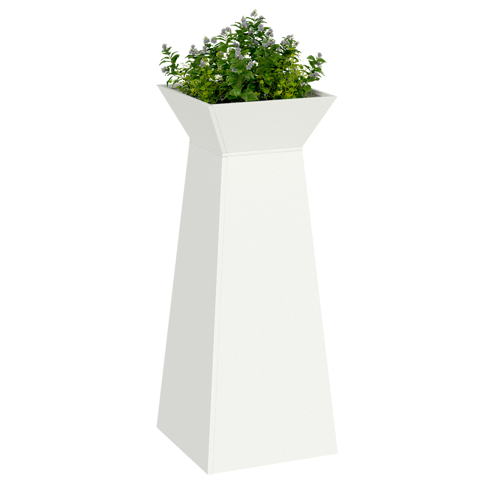 Suport de plante conic Alb Plastic Mare Inserții decorative [3]