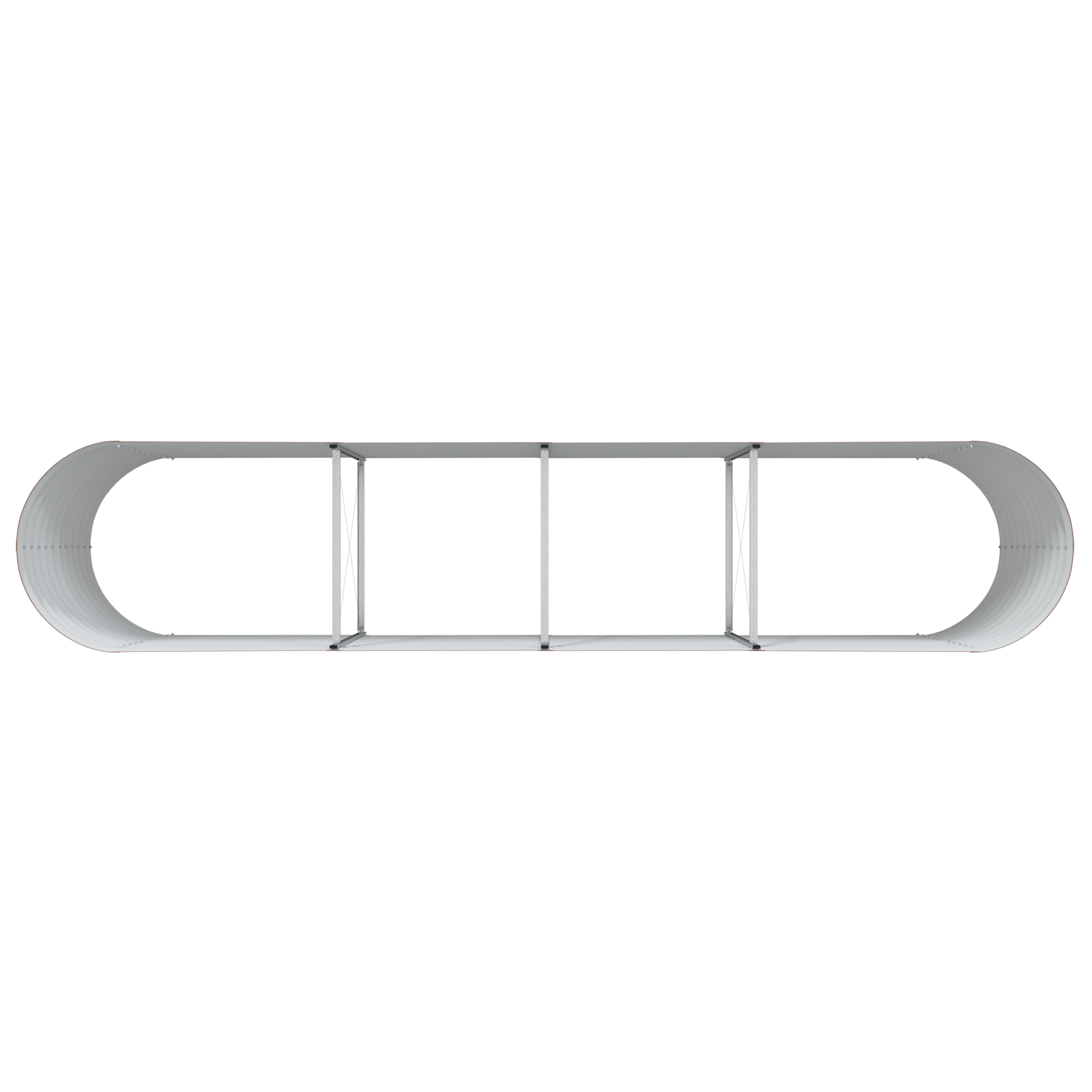 Ghiveci Ridicat pentru Grădină Aspect de Lemn Oțel galvanizat [6]