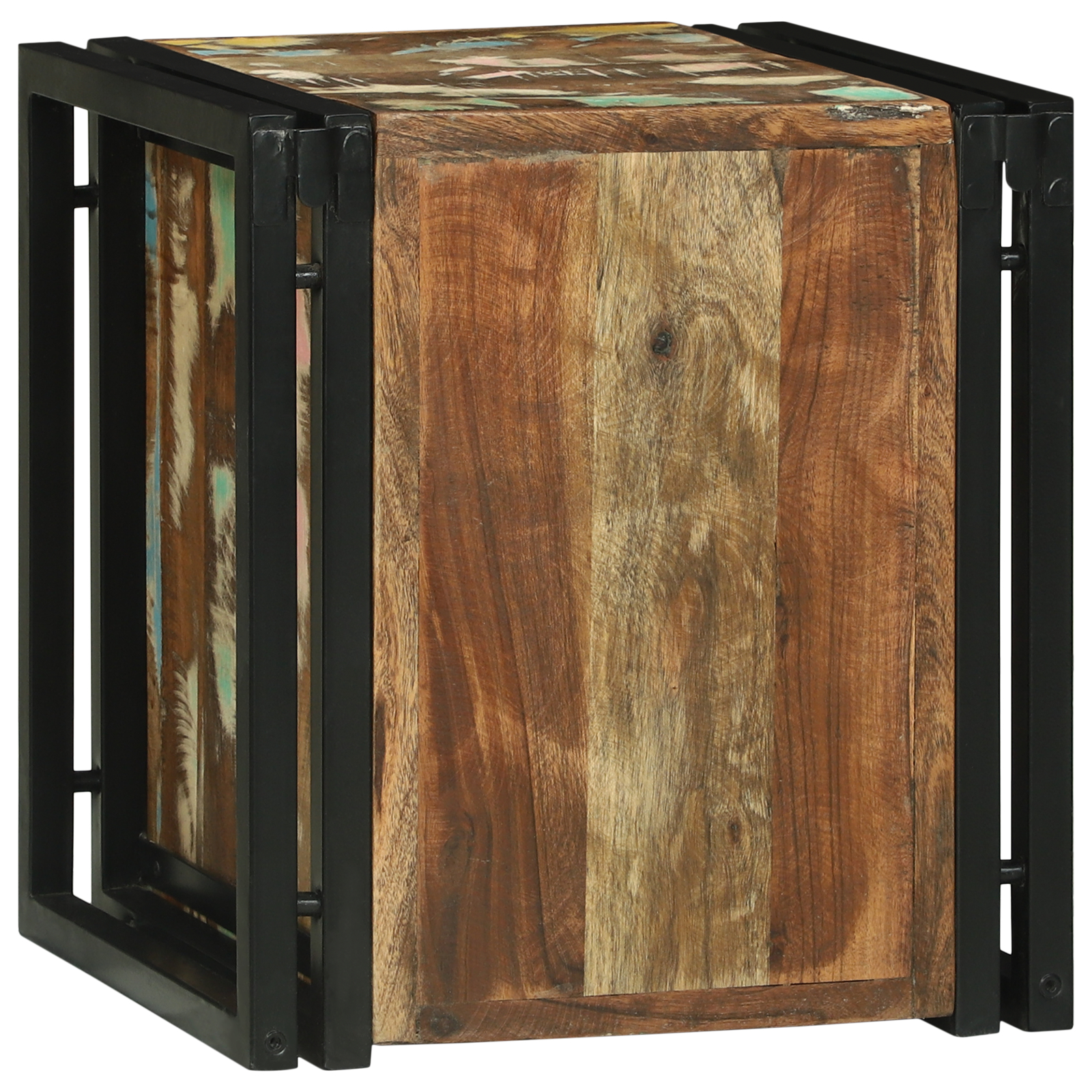 Raft vin 34.5x35x39 cm din lemn reciclat [6]