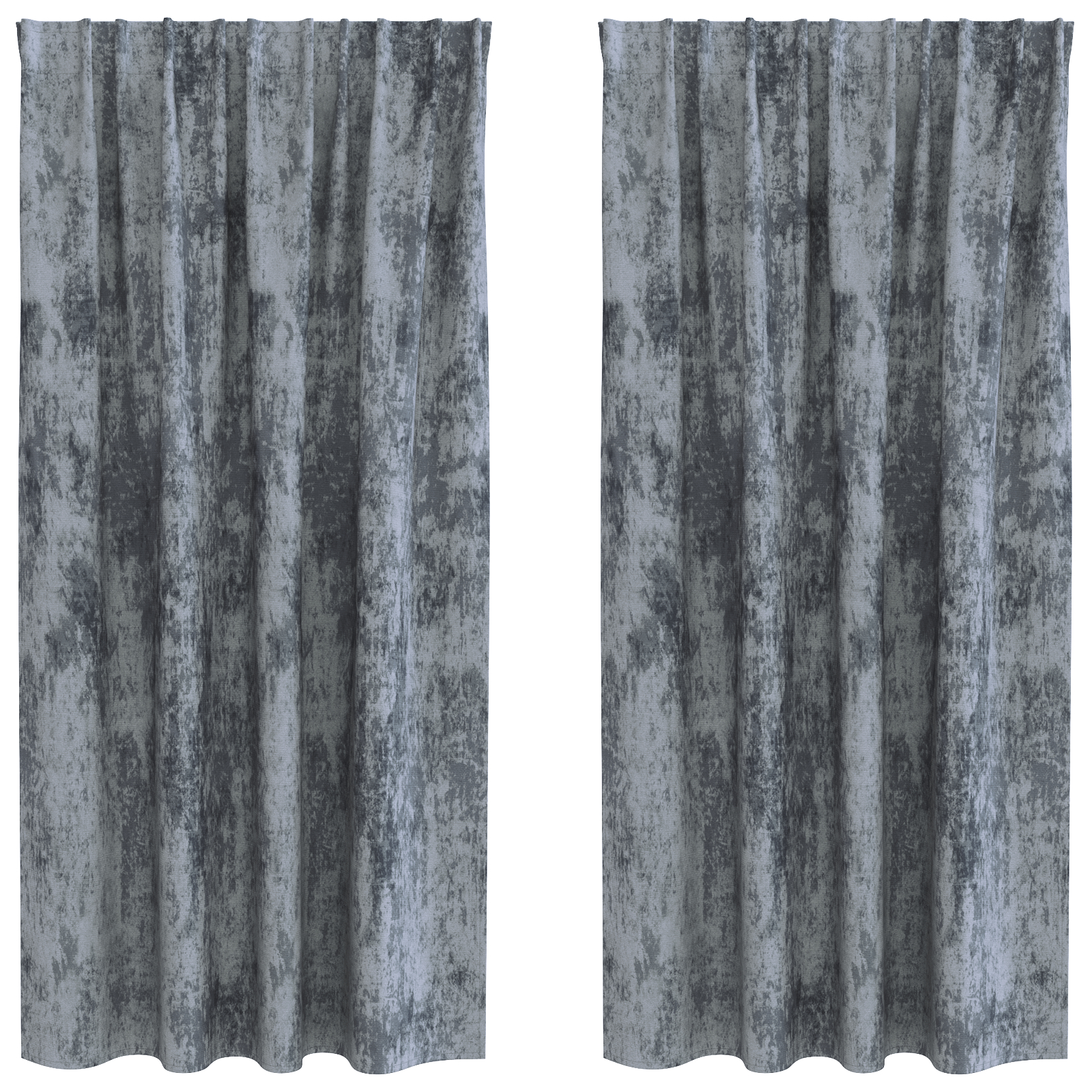 Draperii din catifea 2 buc cu buzunar pentru baghetă Argintiu 175x140 cm [2]