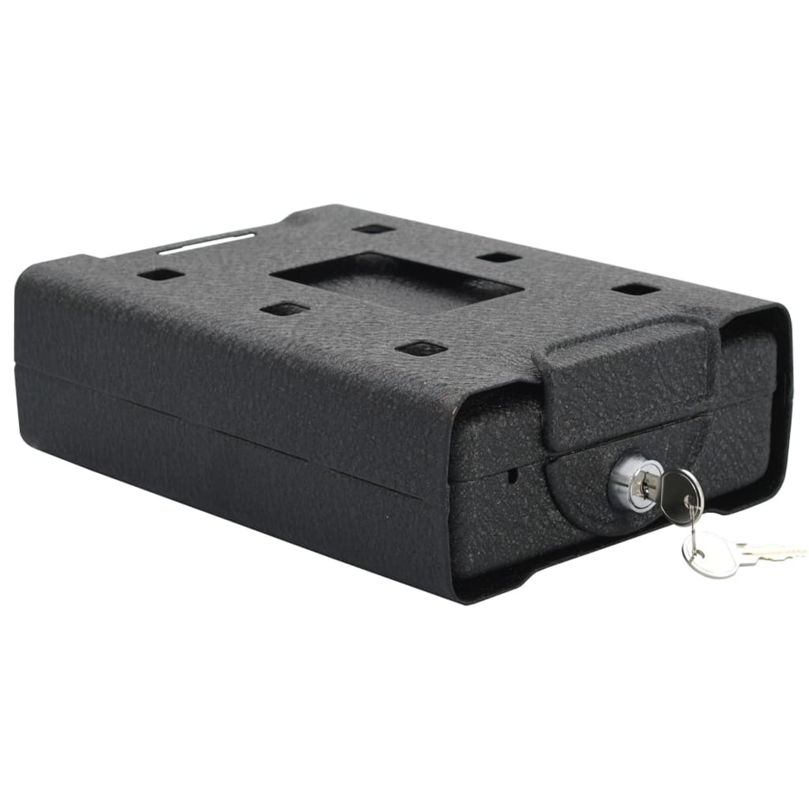 Siguranță casă & birou - Seif de Securitate Negru Metal Mic Încuietori