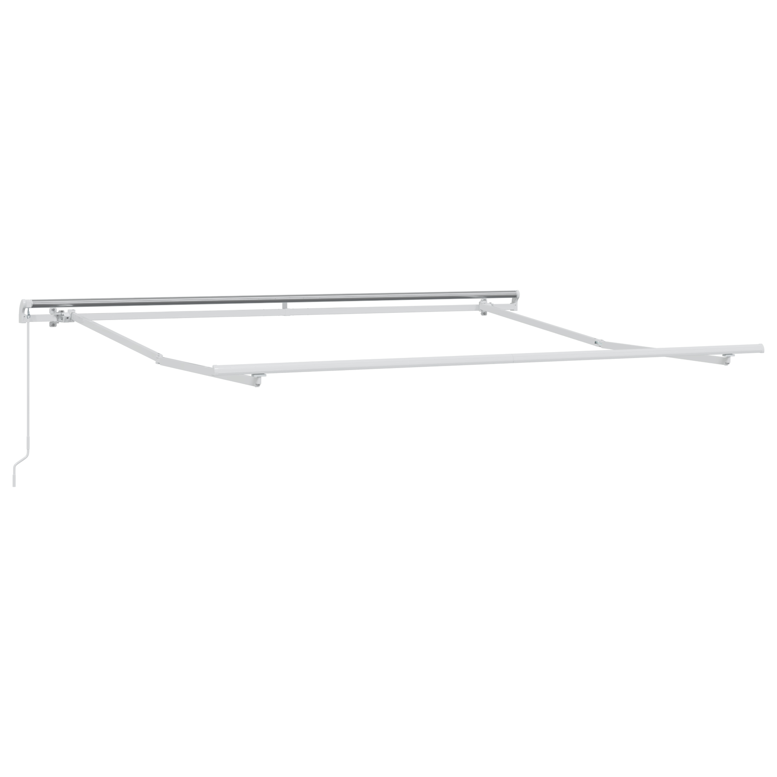 Marchiză retractabilă manuală  Negru 300x250 cm, Țesătură de schimb pentru marchiză  pentru cadru de 3x2.5 m Negru [4]
