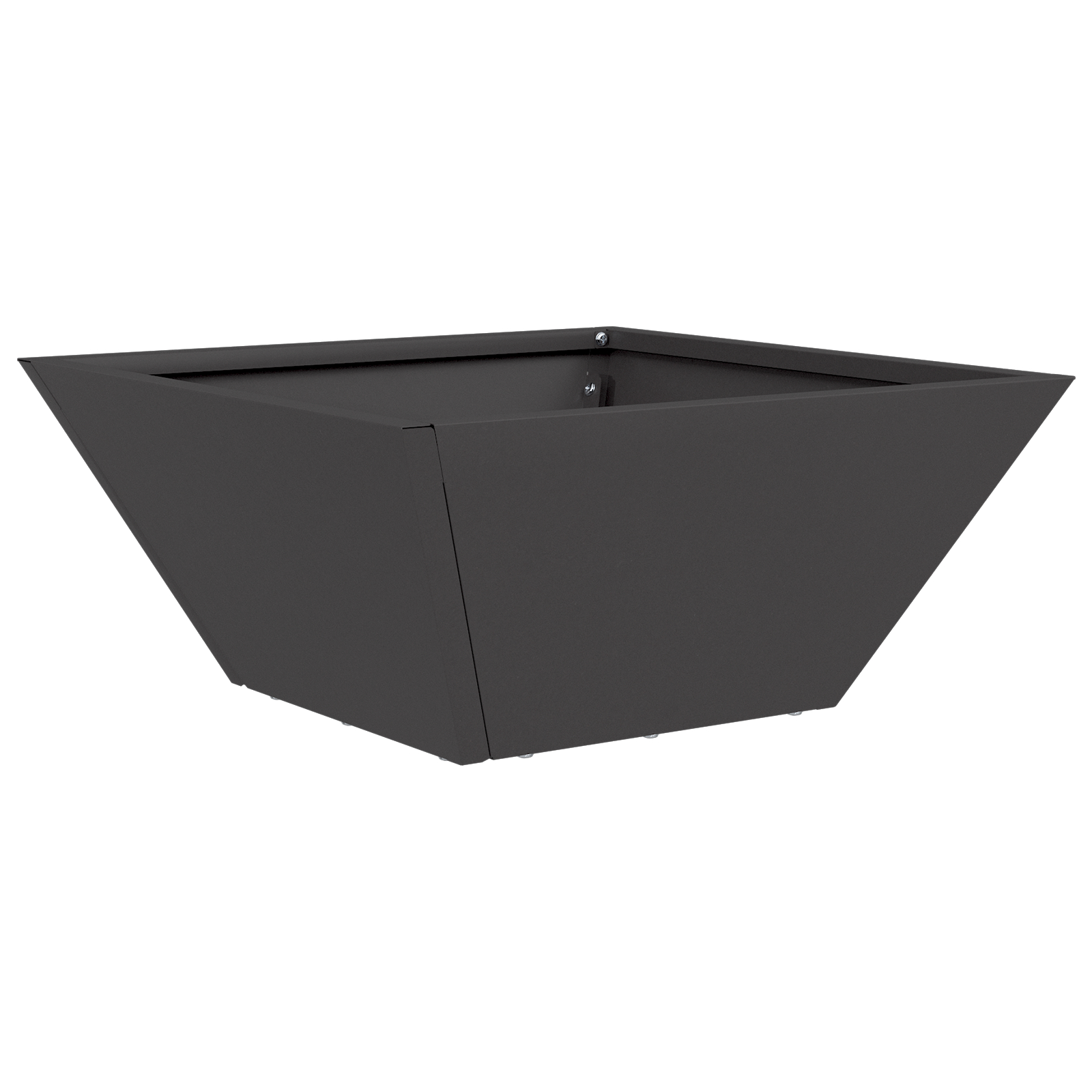 Ghiveci Metalic Negru Metal 35 x 35 x 15 cm Rezistent Pătrat [1]