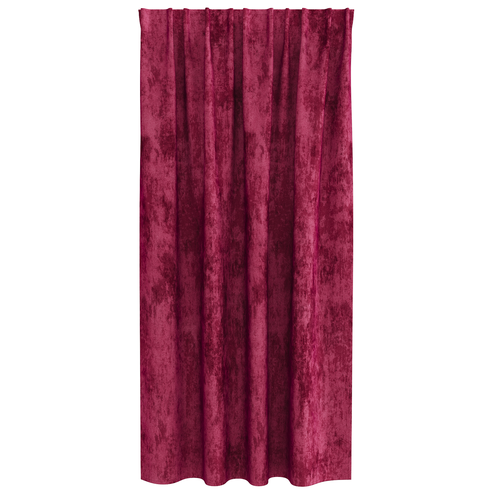 Draperii 2 buc cu buzunare pentru baghetă bordo 175x140 cm [4]