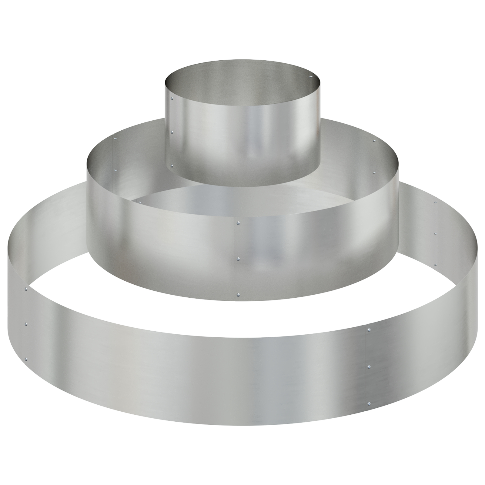 Ghiveci Metalic Oțel galvanizat Ø 120 cm Rezistent Ghiveci Mare [1]