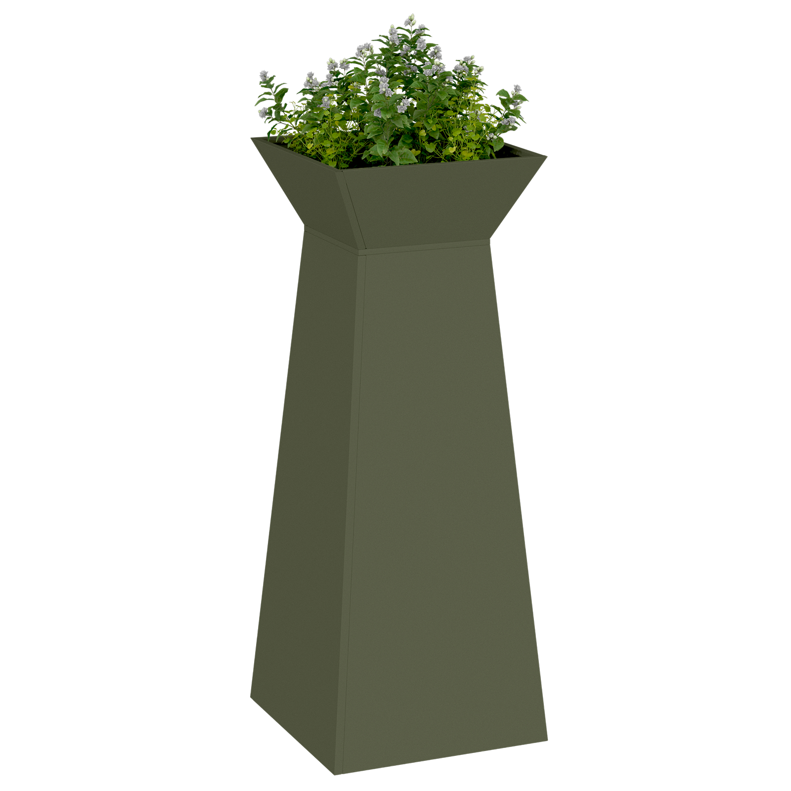 Suport pentru plante Verde oliv Metal 40 x 40 x 101 cm Ghivece [2]