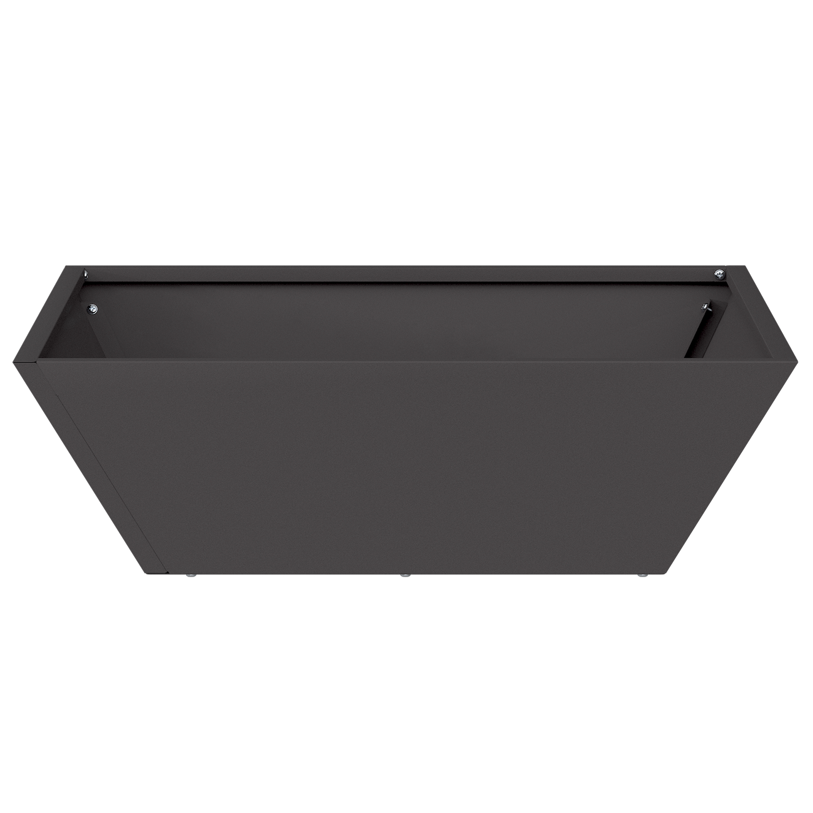 Ghiveci Metalic Negru Metal 50 x 50 x 15 cm Inserții Decorative [5]