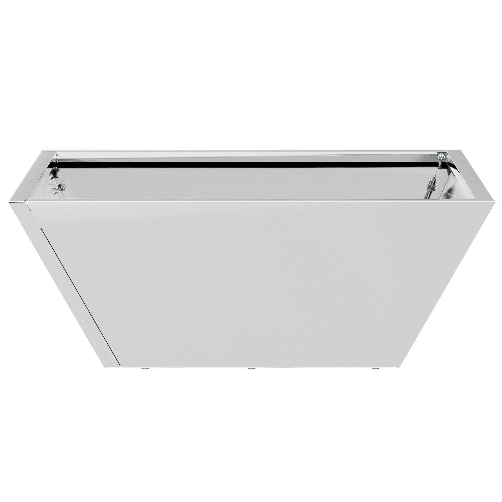 Ghiveci Metalic Oțel Inoxidabil 40 x 40 x 15 cm Detalii Decorative [4]