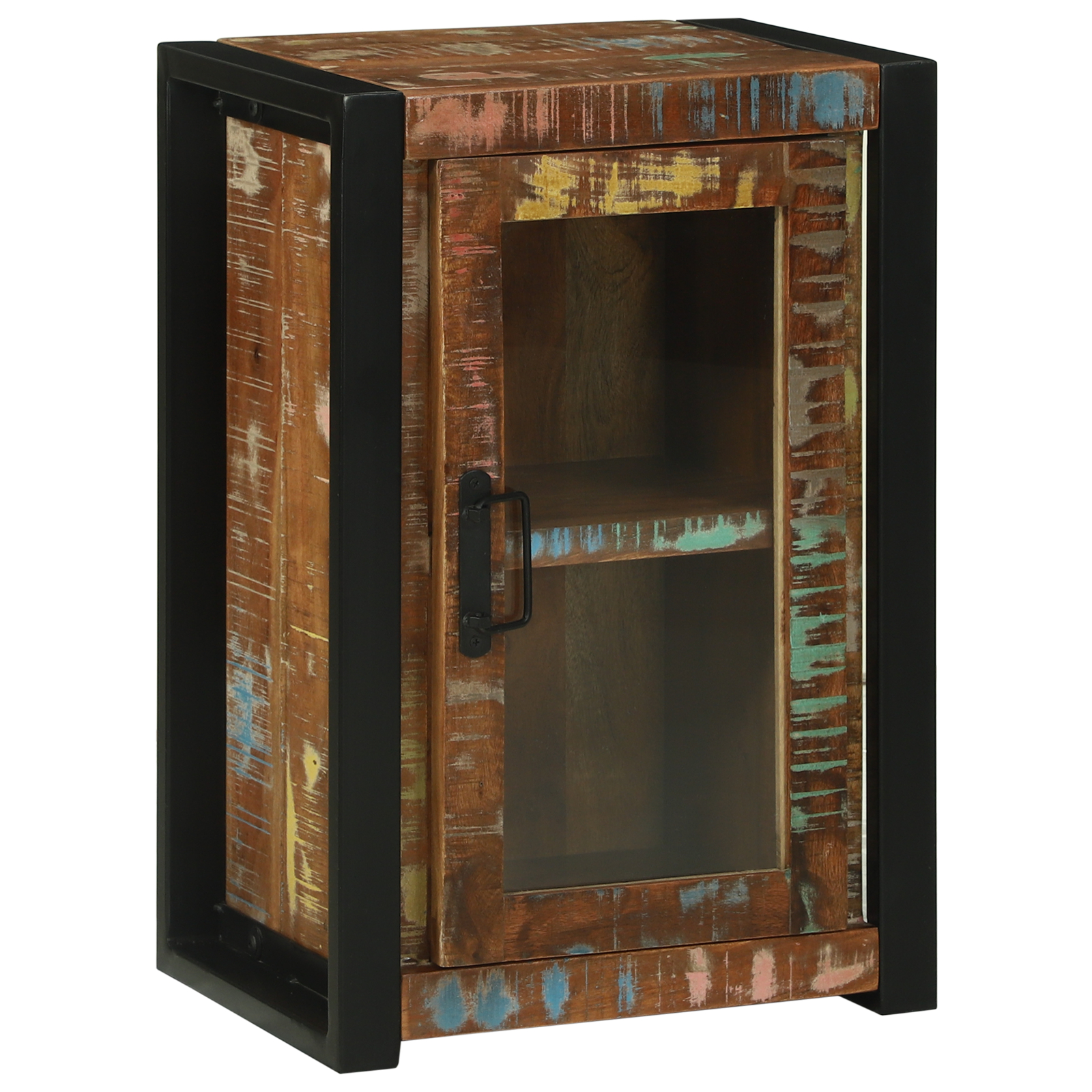 Seturi de mobilier pentru baie - Cabinet de baie Multicolor 40x30x60 cm Lemn masiv reciclat