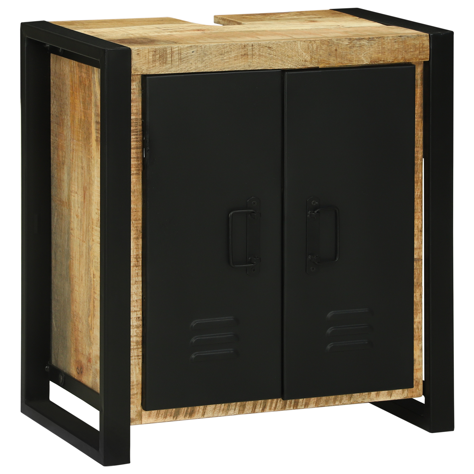 Cabinet Chiuvetă 55x35x60 cm Lemn Solid Mango Brut [1]