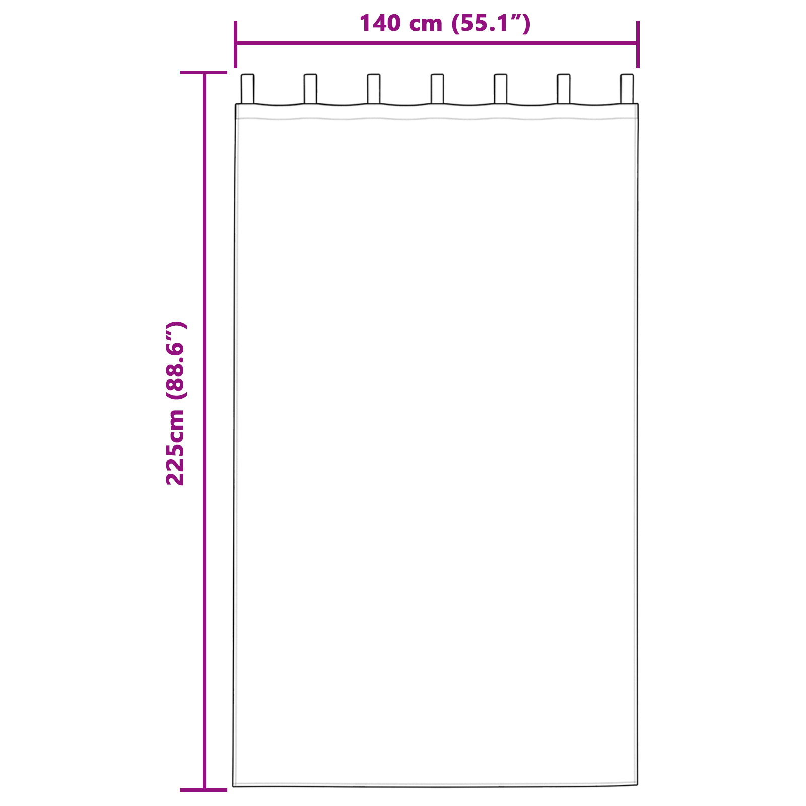 Draperii din catifea 2 piese cu ochiuri crem 225x140 cm [7]