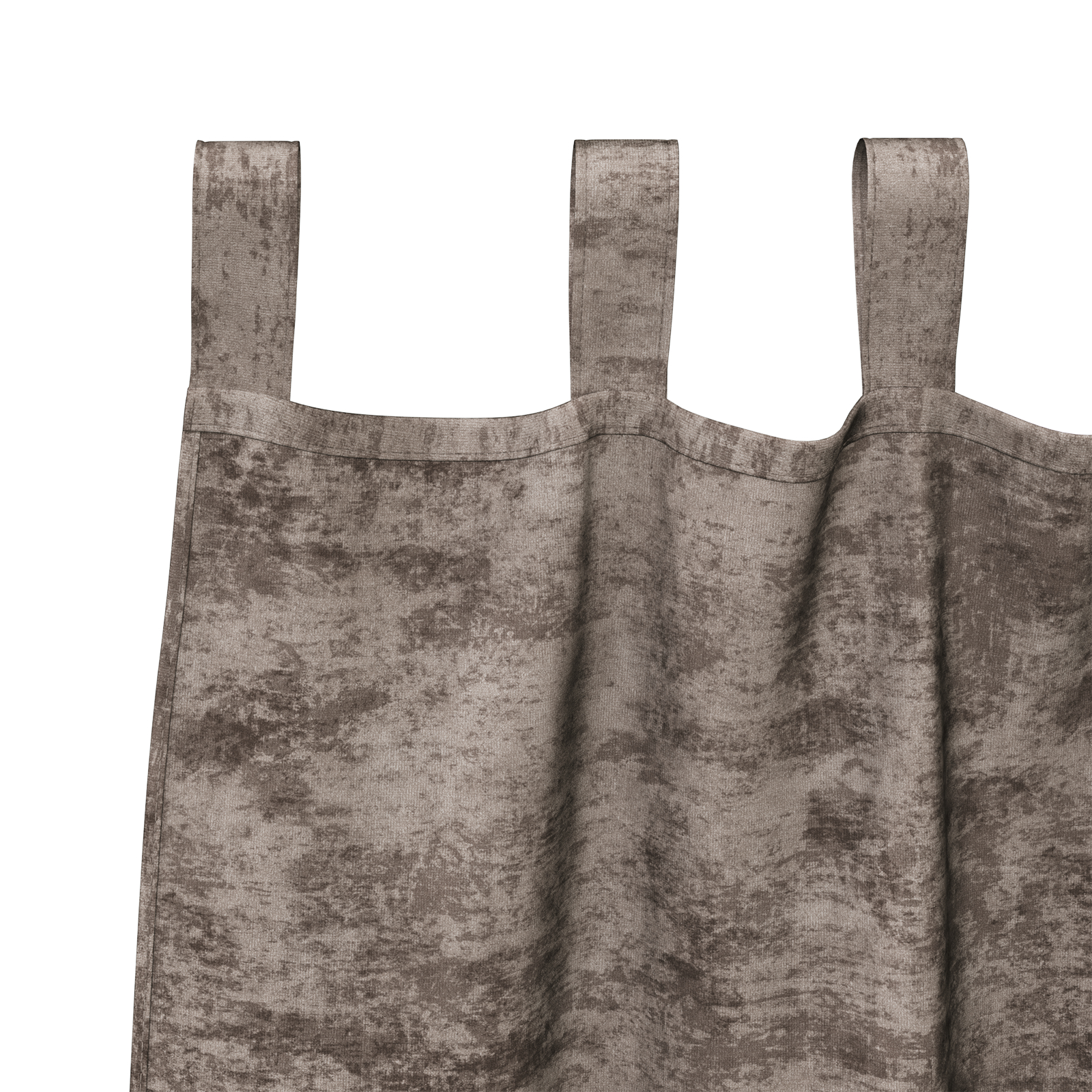 Draperii de catifea 2 pcs cu inele cappuccino 225x140 cm [5]